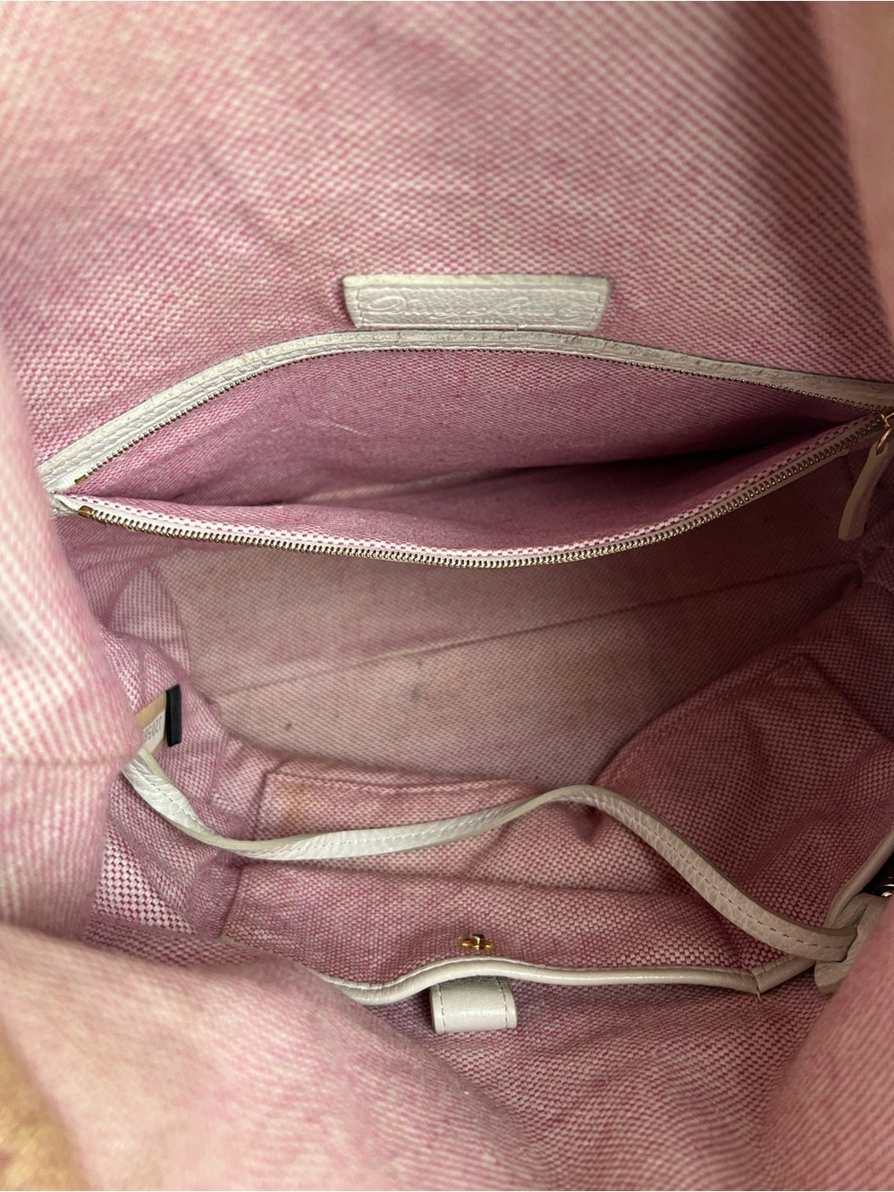 Dooney & Bourke Dillen Large Off-White Pebbled Leather Pocket Sac Hobo - Picture 5 of 9